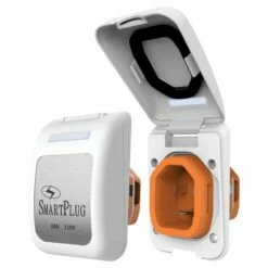 30 Amp Non-Metallic Inlet With White Cover Assembly