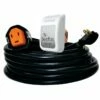 30 Amp 30' Cordset And Non-Metallic Inlet, Black/White -Campingworld Shop 095387 1