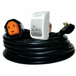30 Amp 30' Cordset And Non-Metallic Inlet, Black/White