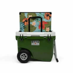 RovR RollR 60-Qt. Wheeled Cooler With Collapsible LandR Bin