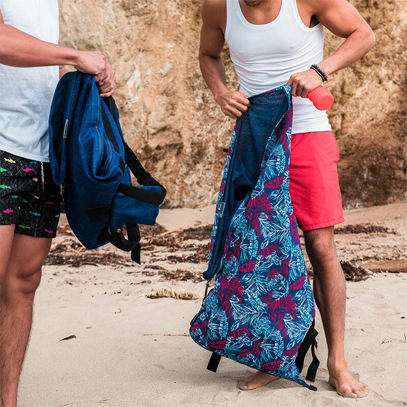 CGear Transitional Sand-Free Backpack And Personal Mat, Blue Floral 5 CGear Transitional Sand-Free Backpack And Personal Mat, Blue Floral - Image 3