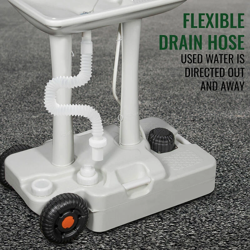 Outdoor 7.9 Gallon Portable Sink With Foot Pump And Soap Dispenser 8 Outdoor 7.9 Gallon Portable Sink With Foot Pump And Soap Dispenser - Image 6