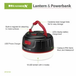 Water Resistant Lantern With Powerbank -Campingworld Shop 131332 3