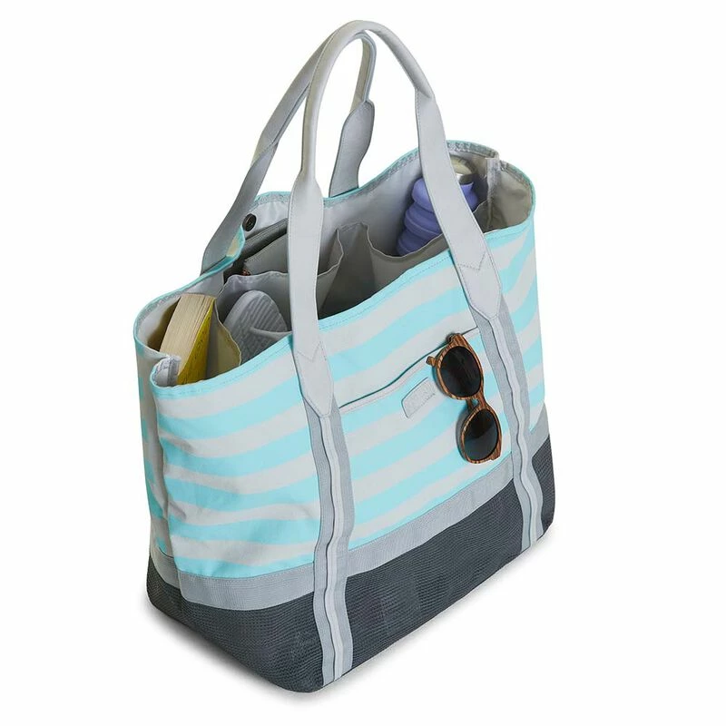 CGEAR Sand-Free Tote IV, Grey Stripe 4 CGEAR Sand-Free Tote IV, Grey Stripe - Image 2