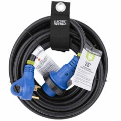 Electric World 30 Amp 25' Detachable Cordset With Light