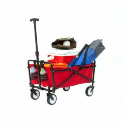 Seina Compact Folding Outdoor Utility Cart, Red -Campingworld Shop 281979 3