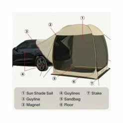 Eighteentek 2-in-1 Pop-Up SUV Tent -Campingworld Shop 365348 4