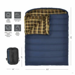 TETON Sports Mammoth 20°F Double Sleeping Bag 18 TETON Sports Mammoth 20°F Double Sleeping Bag -Campingworld Shop 381420 4