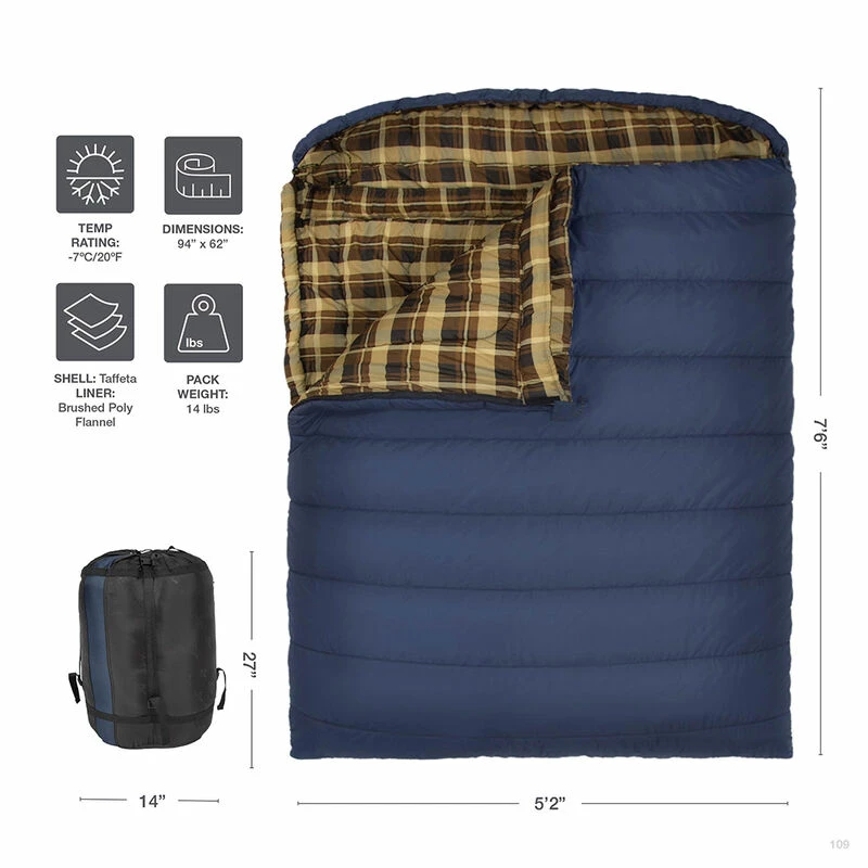 TETON Sports Mammoth 20°F Double Sleeping Bag 8 TETON Sports Mammoth 20°F Double Sleeping Bag - Image 6