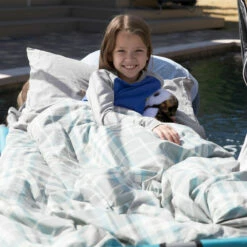 Disc-O-Bed Children's Duvalay Luxury Sleeping Pad, Ocean Plaid -Campingworld Shop 381433 6