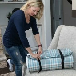 Disc-O-Bed Extra Large Duvalay Luxury Sleeping Pad, Ocean Plaid -Campingworld Shop 381436 7