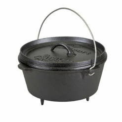 Stansport 4-Quart Pre-Seasoned Cast Iron Dutch Oven With Legs