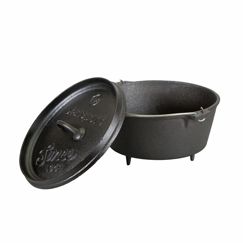 Stansport 4-Quart Pre-Seasoned Cast Iron Dutch Oven With Legs 4 Stansport 4-Quart Pre-Seasoned Cast Iron Dutch Oven With Legs - Image 2