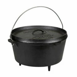 Campingworld Shop 6 Stansport 8-Quart Pre-Seasoned Cast Iron Dutch Oven With Legs