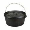 Stansport 8-Quart Pre-Seasoned Cast Iron Dutch Oven With Flat Bottom -Campingworld Shop 381714 1