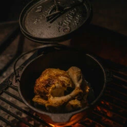 Stansport 8-Quart Pre-Seasoned Cast Iron Dutch Oven With Flat Bottom -Campingworld Shop 381714 5