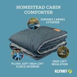Klymit Homestead Cabin Comforter Blanket, Queen -Campingworld Shop 381802 4