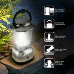 GE Enbrighten Nickel-Plated Dimmable Lantern -Campingworld Shop 382253 4