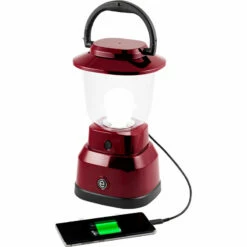 GE Enbrighten LED 6D USB-Charging Lantern, Red -Campingworld Shop 382258 5