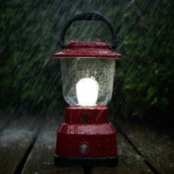 GE Enbrighten LED 6D USB-Charging Lantern, Red -Campingworld Shop 382258 7