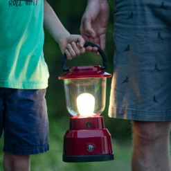 GE Enbrighten LED 6D USB-Charging Lantern, Red -Campingworld Shop 382258 9