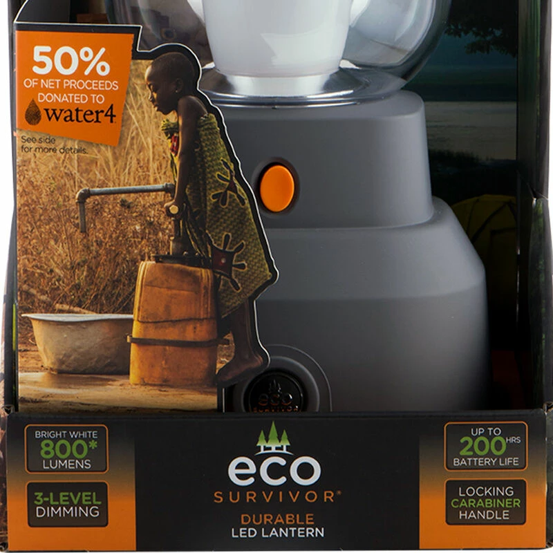 EcoSurvivor 6D USB Lantern, Rubberized Gray 4 EcoSurvivor 6D USB Lantern, Rubberized Gray - Image 2