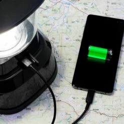 GE Enbrighten LED 6D USB-Charging Lantern, Black -Campingworld Shop 382305 4