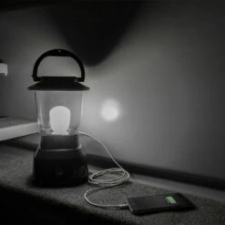 GE Enbrighten LED 6D USB-Charging Lantern, Black -Campingworld Shop 382305 7