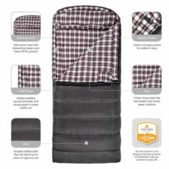 TETON Sports Fahrenheit XXL 0°F Sleeping Bag, Left Zipper 13 TETON Sports Fahrenheit XXL 0°F Sleeping Bag, Left Zipper -Campingworld Shop 382906 4