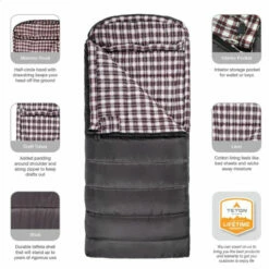 TETON Sports Fahrenheit XXL 20°F Sleeping Bag, Left Zipper -Campingworld Shop 382908 4