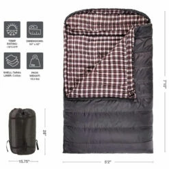 TETON Sports Fahrenheit 20°F Mammoth Double Sleeping Bag 13 TETON Sports Fahrenheit 20°F Mammoth Double Sleeping Bag -Campingworld Shop 382911 4