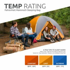 TETON Sports Fahrenheit 20°F Mammoth Double Sleeping Bag 15 TETON Sports Fahrenheit 20°F Mammoth Double Sleeping Bag -Campingworld Shop 382911 6