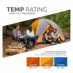 TETON Sports Polara 3-in-1 0°F Sleeping Bag With Fleece Liner -Campingworld Shop 382916 7