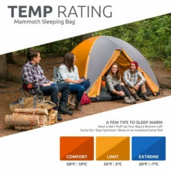 TETON Sports Evergreen 20°F Mammoth Double Sleeping Bag -Campingworld Shop 382934 OLSN 4