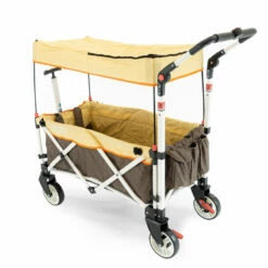 Creative Outdoor Pack And Push Ultra Compact Folding Stroller Wagon With Canopy