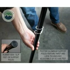 Overland Vehicle Systems 270 Driver Side Awning With Bracket Kit For Mid-to-High Roofline Vans -Campingworld Shop 383101 15