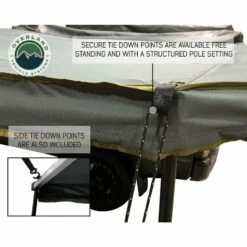 Overland Vehicle Systems 270 Driver Side Awning With Bracket Kit For Mid-to-High Roofline Vans -Campingworld Shop 383101 8