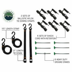 Overland Vehicle Systems 270 Driver-Side Awning And Wall 1, 2, And 3 With Mounting Brackets -Campingworld Shop 383103 15