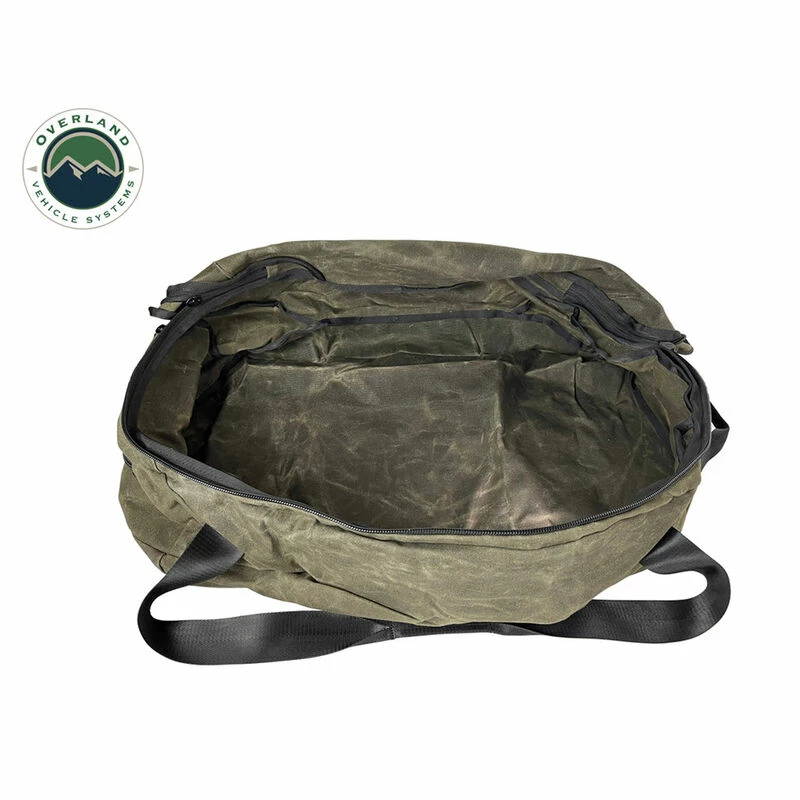 Overland Vehicle Systems Waxed Canvas Large Duffle Bag 4 Overland Vehicle Systems Waxed Canvas Large Duffle Bag - Image 2