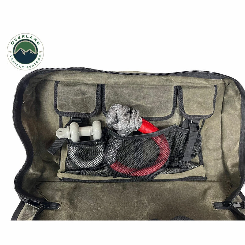 Overland Vehicle Systems Waxed Canvas Large Recovery Bag 6 Overland Vehicle Systems Waxed Canvas Large Recovery Bag - Image 4