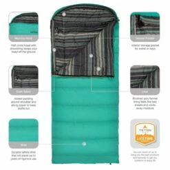 TETON Sports Celsius 0°F Sleeping Bag, Left Zipper -Campingworld Shop 383405 TENV 4