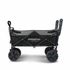 Wonderfold Outdoor S2 Push And Pull Utility Folding Wagon With Wide Beach Tires -Campingworld Shop 383623 BLCK 3
