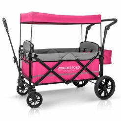 Wonderfold Outdoor X2 Push And Pull Stroller Wagon With Canopy