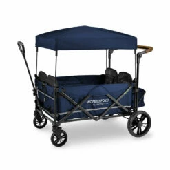 Wonderfold Outdoor X4 Push And Pull Stroller Wagon With Canopy