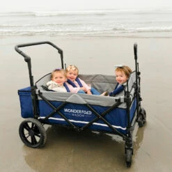 Wonderfold Outdoor X4 Push And Pull Stroller Wagon With Canopy -Campingworld Shop 383627 NAVY 7