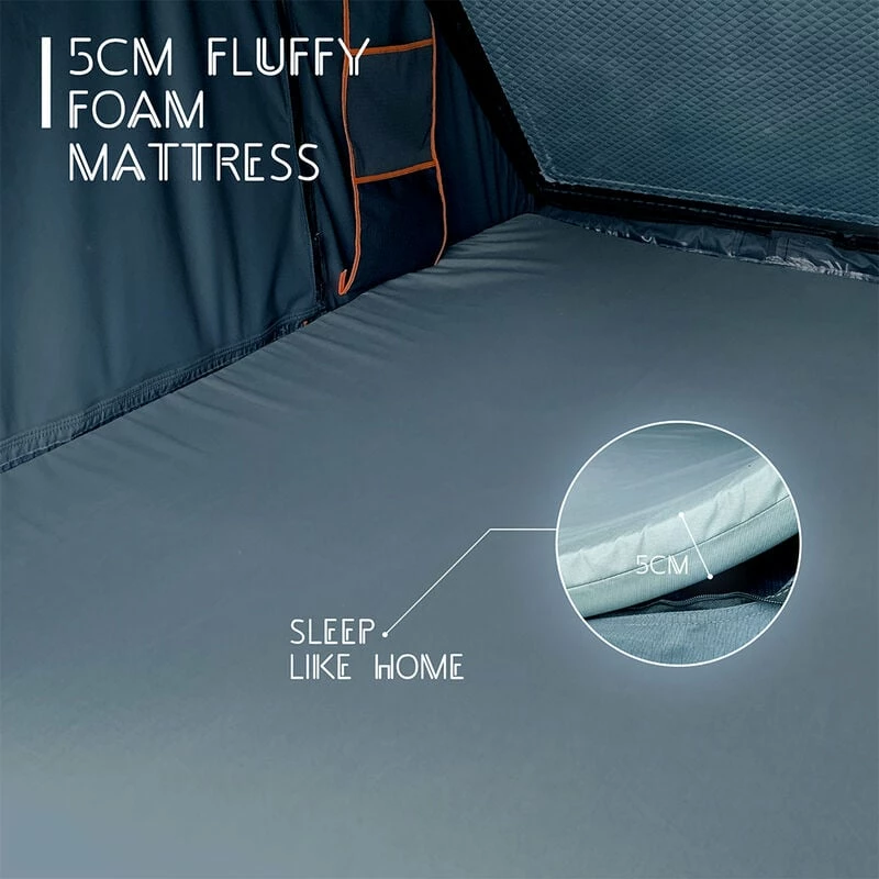 Trustmade Scout Original Triangle Aluminum Hardshell Rooftop Tent With Roof Rack 9 Trustmade Scout Original Triangle Aluminum Hardshell Rooftop Tent With Roof Rack - Image 7