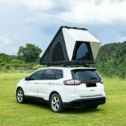 Trustmade Scout Original Triangle Aluminum Hardshell Rooftop Tent With Roof Rack 18 Trustmade Scout Original Triangle Aluminum Hardshell Rooftop Tent With Roof Rack -Campingworld Shop 384041 8