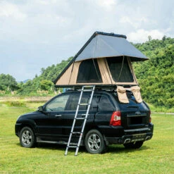 Trustmade Scout Max Triangle Aluminum Hardshell Rooftop Tent With Roof Rack -Campingworld Shop 384042 7