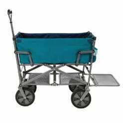 Collapsible Double Decker Outdoor Utility Wagon, Teal -Campingworld Shop 601891 4