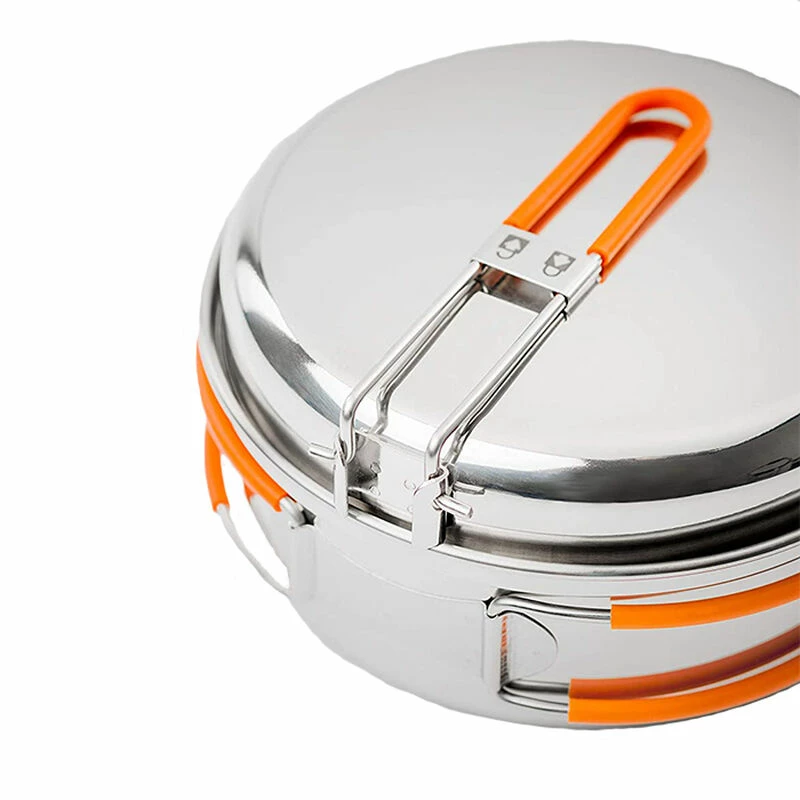 GSI Outdoors Glacier 1-Person Stainless Mess Kit 4 GSI Outdoors Glacier 1-Person Stainless Mess Kit - Image 2